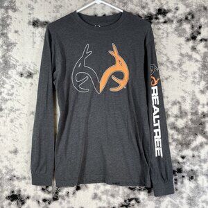 Realtree Shirt Men's Size Small Gray Cotton Polyester Lounge Casual Comfort